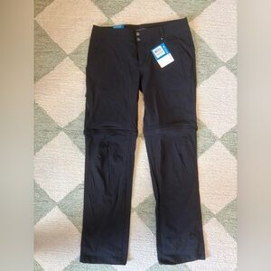 Columbia Black Hiking Pants zipper convertible to shorts